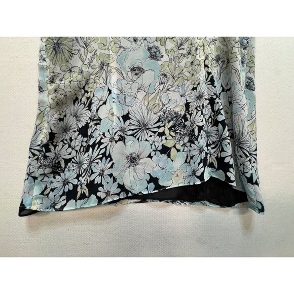 Nine & Co. Ninewear Floral Blouse Womens Size 10 Multicolor Boho Y2K Sleeveless - Picture 8 of 11